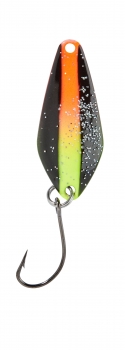 Balzer Searcher Spoon 2,1g Schwarz-Gelb-Orange Glitter